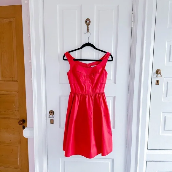 Carven Dresses Carven Off The Shoulder Red Dress Poshmark